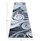 Flash Furniture Gray 2' x 7' Modern Swirl Pattern Area Rug OKR-RG1103-27-GY-GG - alternate 2